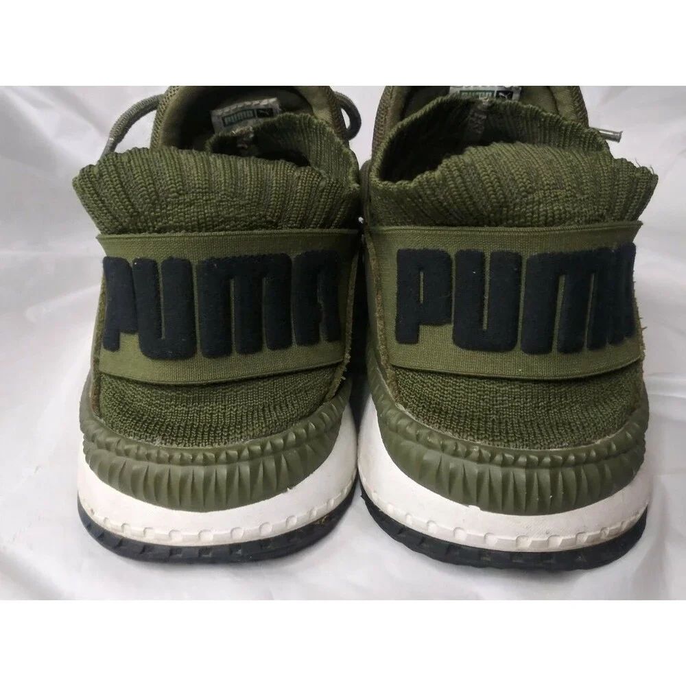 Puma Tsugi Shinsei Shoes Men's Size 9.5 Sneakers Olive Night~Puma White